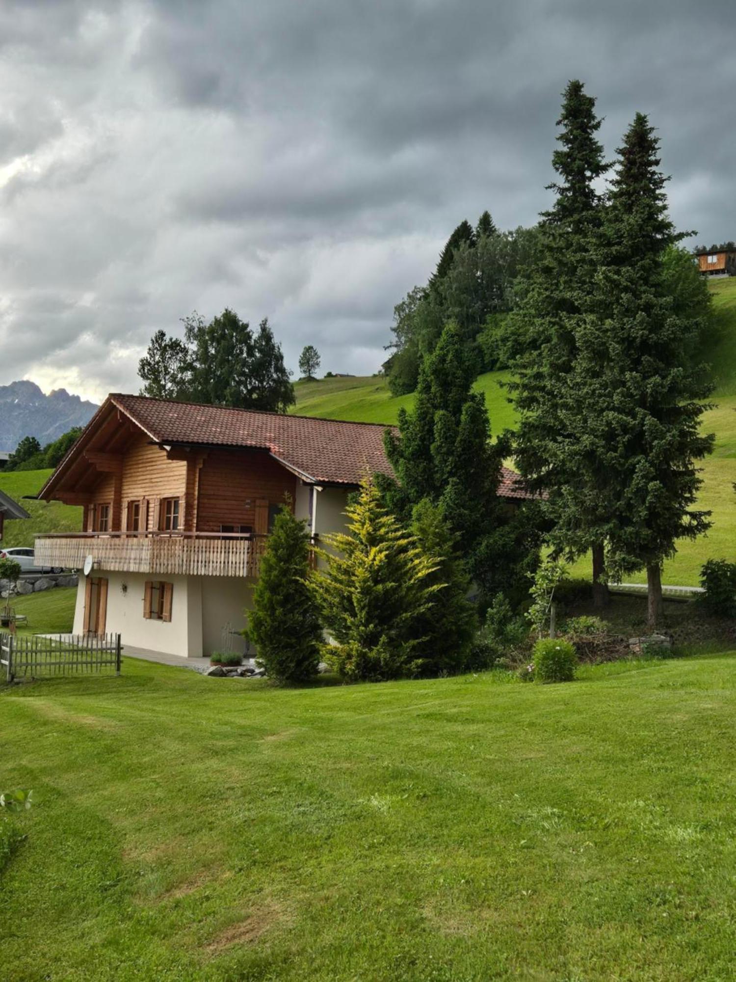 Panorama Chalet Montafon Bartholomaeberg Luaran gambar